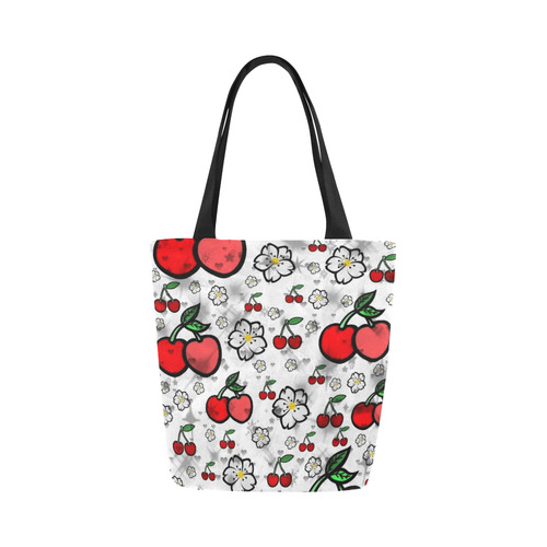 Cherry popart by Nico Bielow Canvas Tote Bag (Model 1657)