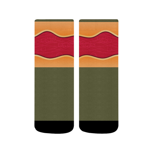 Green and Red Socks Quarter Socks