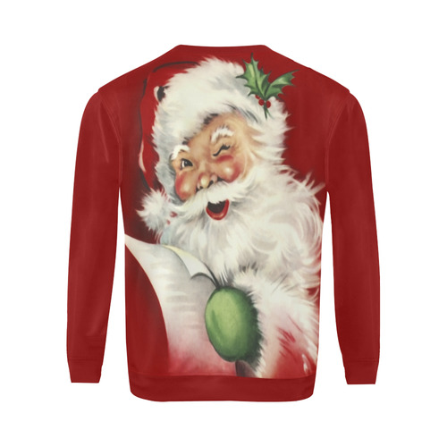 A beautiful vintage santa claus All Over Print Crewneck Sweatshirt for Men (Model H18)