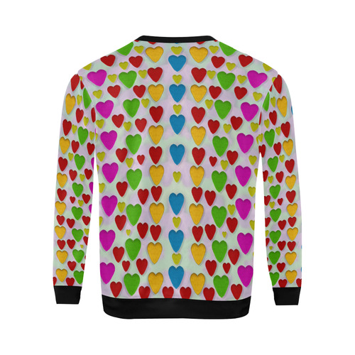 So sweet and hearty as love can be All Over Print Crewneck Sweatshirt for Men (Model H18)