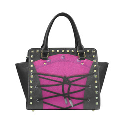 purple corsage Rivet Shoulder Handbag (Model 1645)