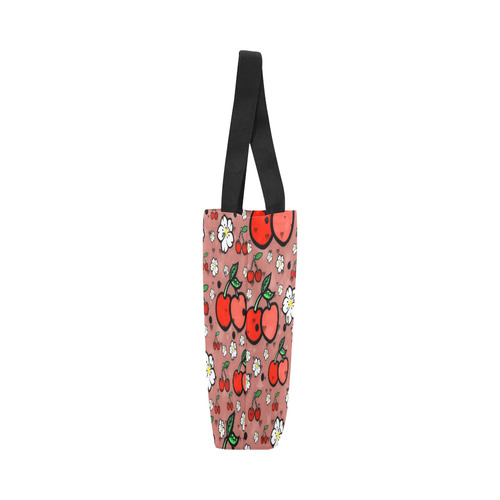 Cherry popart by Nico Bielow Canvas Tote Bag (Model 1657)