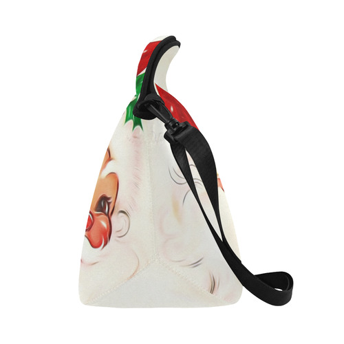 A cute vintage Santa Claus with a mistletoe Neoprene Lunch Bag/Large (Model 1669)