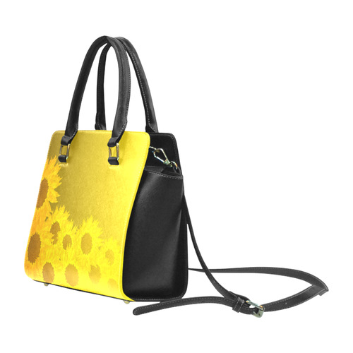 sunflower Rivet Shoulder Handbag (Model 1645)