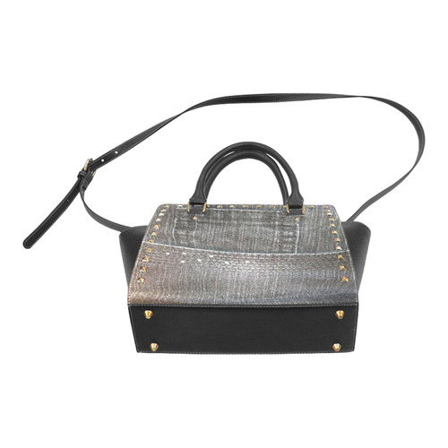 jeans look Rivet Shoulder Handbag (Model 1645)