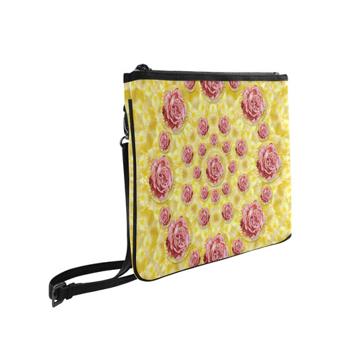 roses and fantasy roses Slim Clutch Bag (Model 1668)