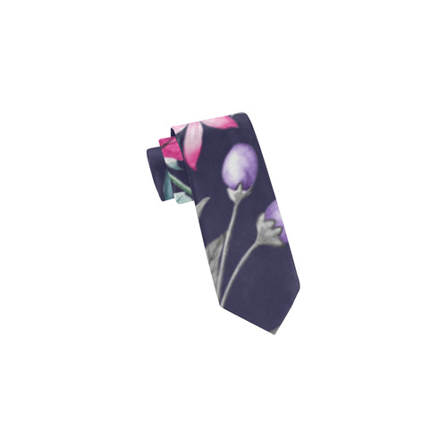 Tropical Flowers Butterflies I Classic Necktie (Two Sides)