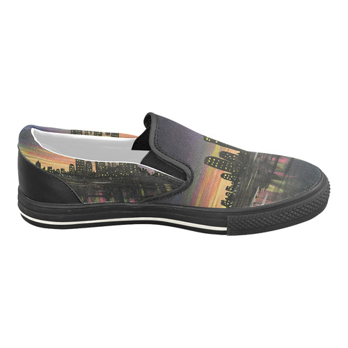 City Lights Slip-on Canvas Shoes for Kid (Model 019)