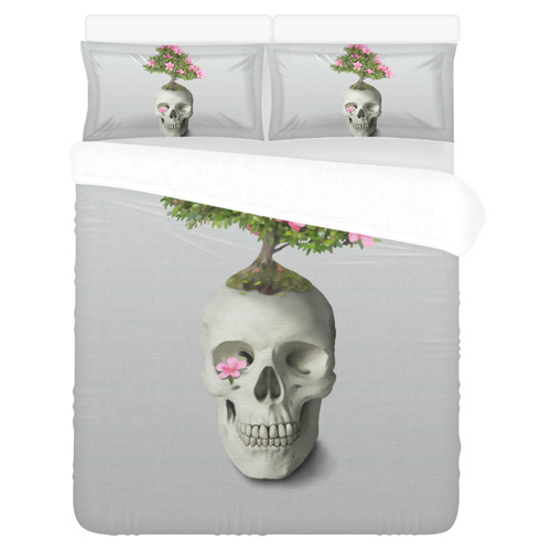 Bonsai Skull 3-Piece Bedding Set