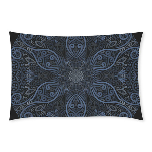 Blue Mandala Pattern with 3D effect 3-Piece Bedding Set