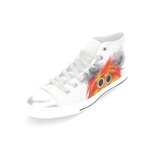Cluck Cluck & Twitchy Women's Classic High Top Canvas Shoes (Model 017)