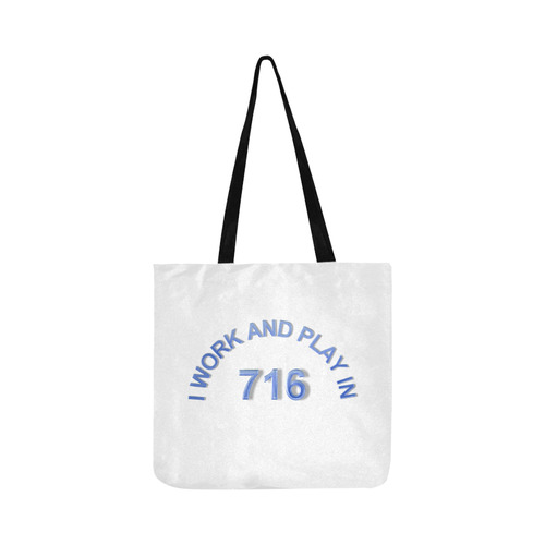 I WORK AND PLAY  IN 716 Reusable Shopping Bag Model 1660 (Two sides)