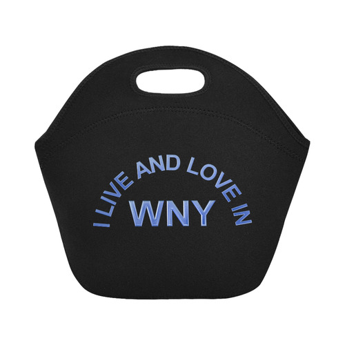 I LIVE AND LOVE IN WNY Neoprene Lunch Bag/Small (Model 1669)