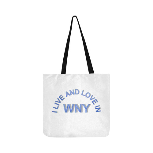 I LIVE AND LOVE IN WNY Reusable Shopping Bag Model 1660 (Two sides)