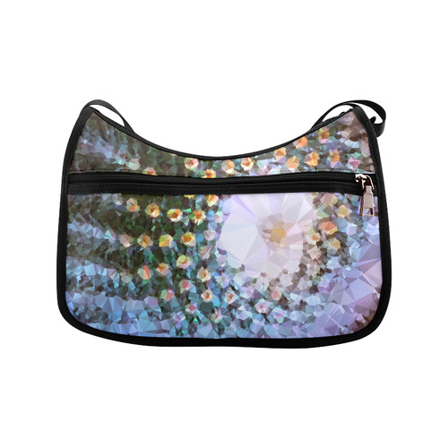 Succulent Geometric Low Poly Triangles Crossbody Bags (Model 1616)