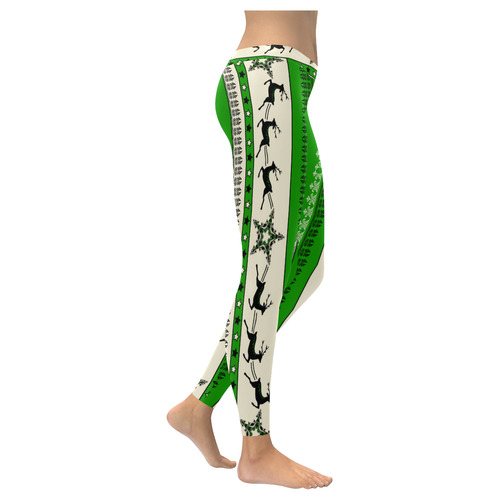 Christmas Ornaments Pattern II Women's Low Rise Leggings (Invisible Stitch) (Model L05)