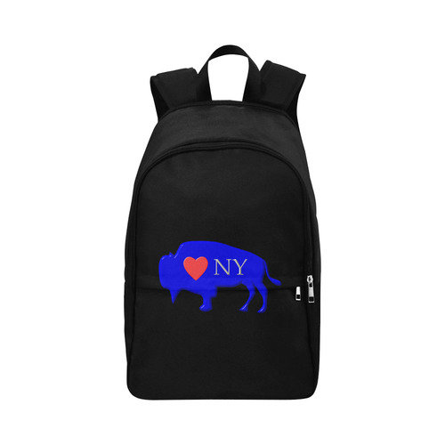 I Love Buffalo NY in Red White and Blue Fabric Backpack for Adult (Model 1659)
