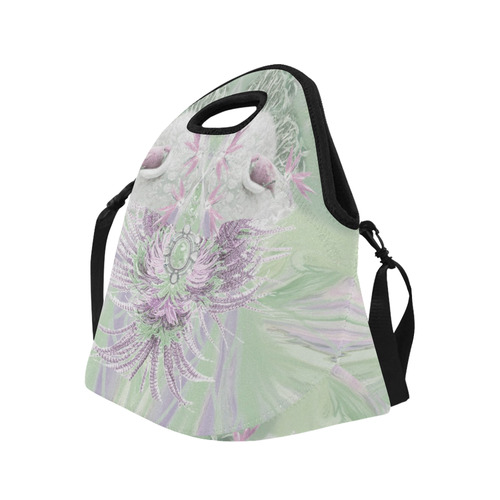 orchids 4 Neoprene Lunch Bag/Large (Model 1669)