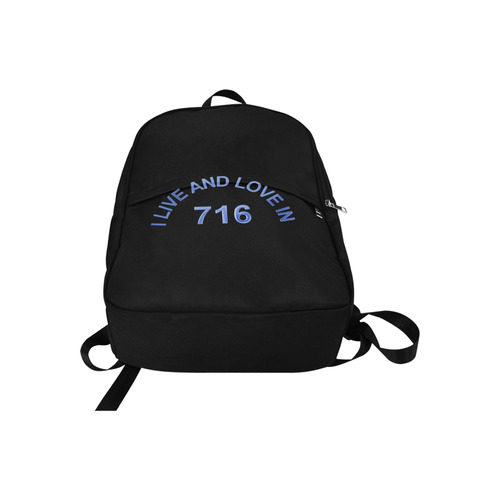 I LIVE AND LOVE IN 716 Fabric Backpack for Adult (Model 1659)