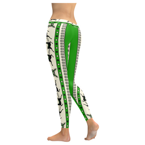 Christmas Ornaments Pattern II Women's Low Rise Leggings (Invisible Stitch) (Model L05)