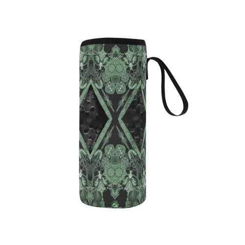 brown green ה Neoprene Water Bottle Pouch/Small