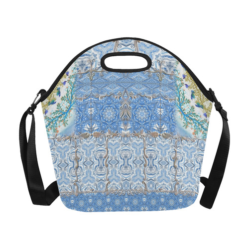 blue variations draft Neoprene Lunch Bag/Large (Model 1669)