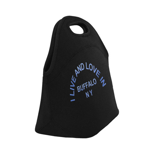 I LIVE AND LOVE  IN BUFFALO NY Neoprene Lunch Bag/Small (Model 1669)