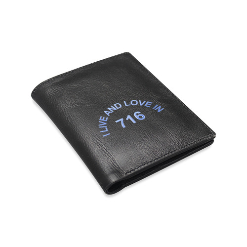 I LIVE AND LOVE IN 716 Men's Leather Wallet (Model 1612)