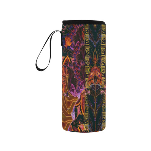 love and prosperity -10 v Neoprene Water Bottle Pouch/Medium