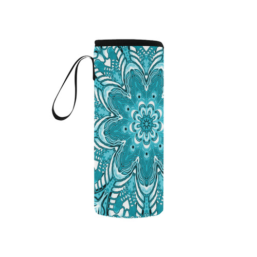 summer mandala 11 Neoprene Water Bottle Pouch/Small