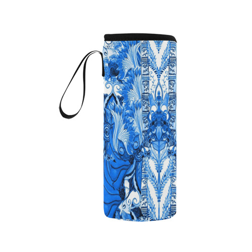 love and prosperity 5 v Neoprene Water Bottle Pouch/Medium