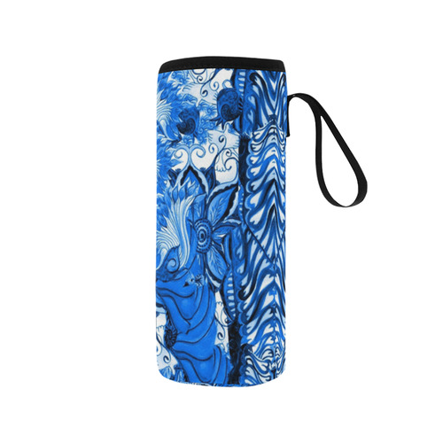 love and prosperity 5 v Neoprene Water Bottle Pouch/Medium