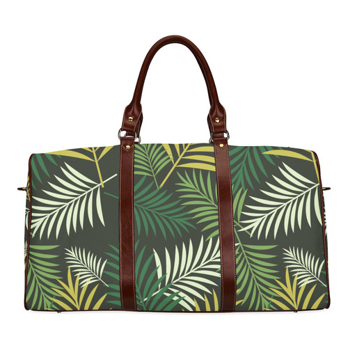 Jungle Green Waterproof Travel Bag/Small (Model 1639)