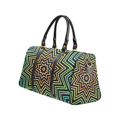 Handbag Multi-colored Rainbow Star Pattern by Tell3People New Waterproof Travel Bag/Large (Model 1639)