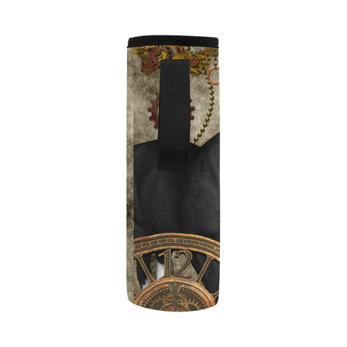 Beautiful wild horse with steampunk elements Neoprene Water Bottle Pouch/Large