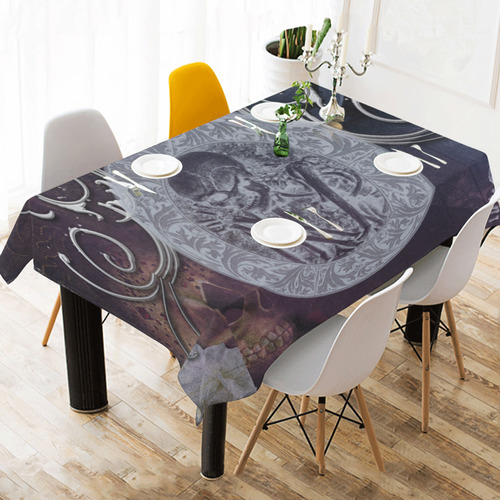 Amazing skeleton Cotton Linen Tablecloth 60" x 90"