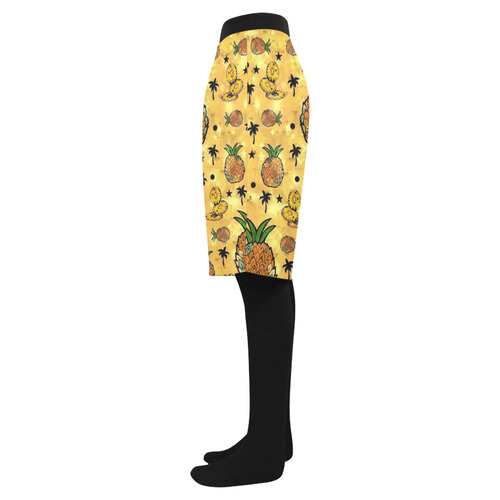 PineApple Popart by Nico Bielow Men's Swim Trunk (Model L21)