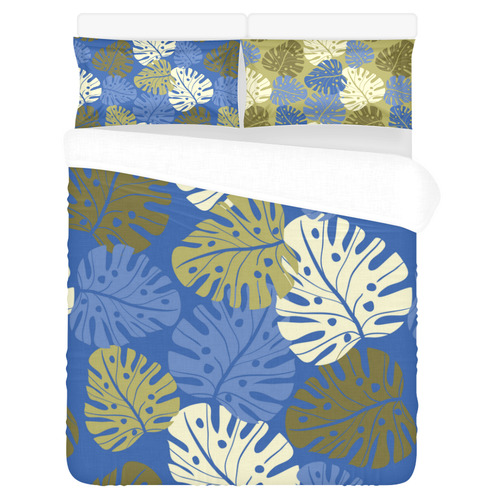 Tropical Blue 3-Piece Bedding Set