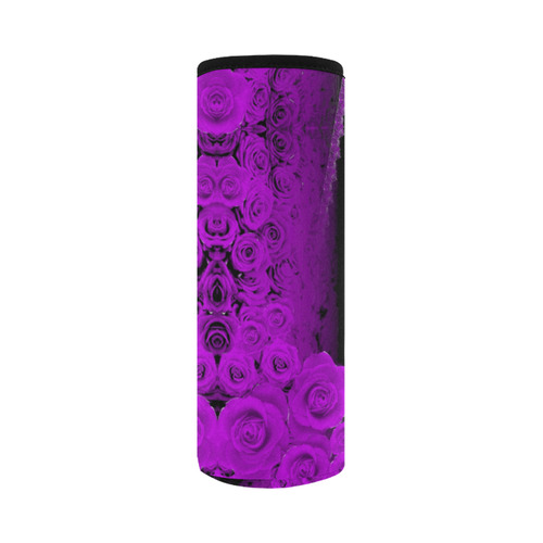 rose 2 purple Neoprene Water Bottle Pouch/Large