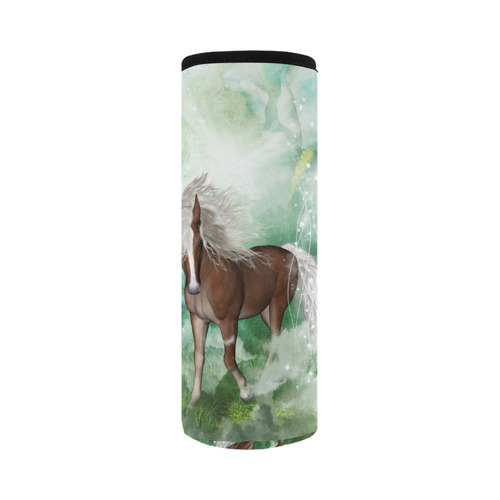 Horse in a fantasy world Neoprene Water Bottle Pouch/Large