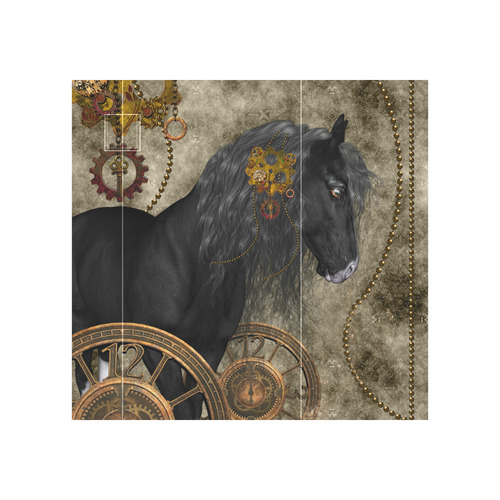 Beautiful wild horse with steampunk elements Neoprene Water Bottle Pouch/Large