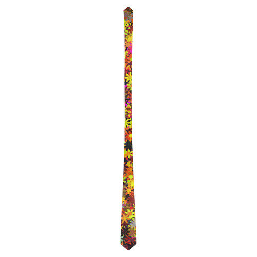 Flower Pattern by Nico Bielow Classic Necktie (Two Sides)