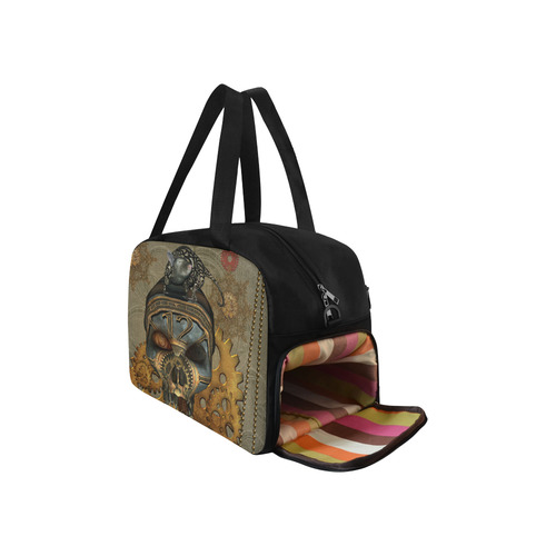 Awesome steampunk skull Fitness Handbag (Model 1671)