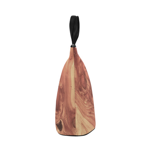 fantastic wood grain,brown Nylon Lunch Tote Bag (Model 1670)