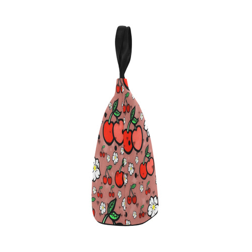 A Cherry Popart by Nico Bielow Nylon Lunch Tote Bag (Model 1670)