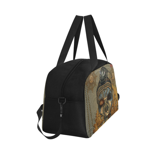 Awesome steampunk skull Fitness Handbag (Model 1671)