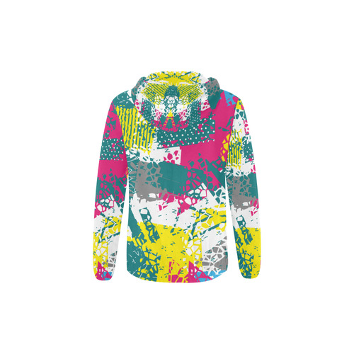 Cracked shapes All Over Print Full Zip Hoodie for Kid (Model H14)