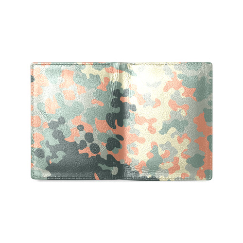 Cool Camo Pattern Wallet Men's Leather Wallet (Model 1612)