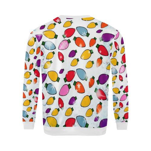 Christmas Bulb Popart by Nico Bielow All Over Print Crewneck Sweatshirt for Men (Model H18)