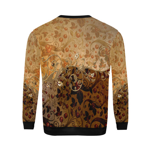 Wonderful decorative floral design All Over Print Crewneck Sweatshirt for Men (Model H18)